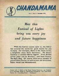 November 1972 English Chandamama magazine page 7