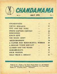 July 1973 English Chandamama magazine page 5